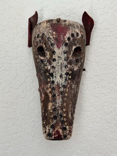 Krokodilmaske aus der nördlichen Sierra von Puebla, Mexiko, 1980er Jahre