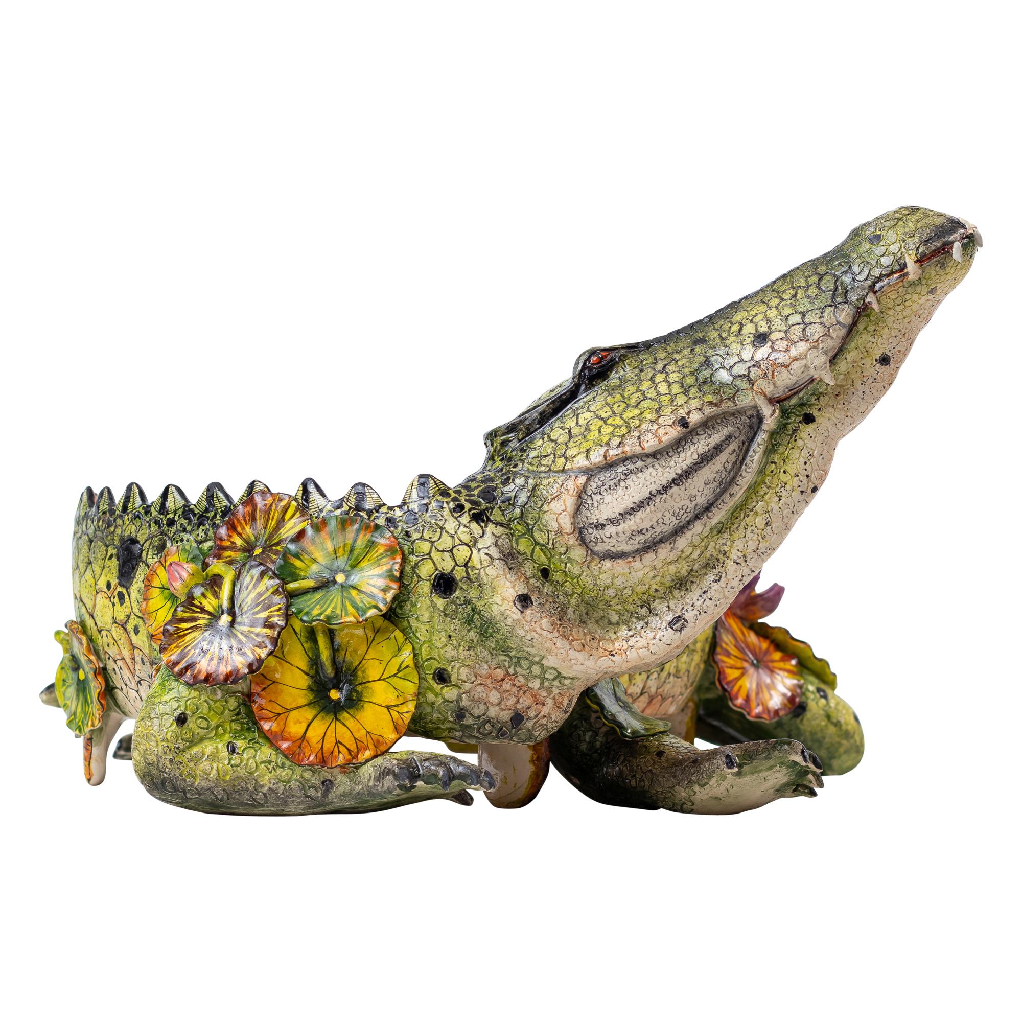 Crocodile River Guardian Schale, Hand Made in Südafrika (Moderne)