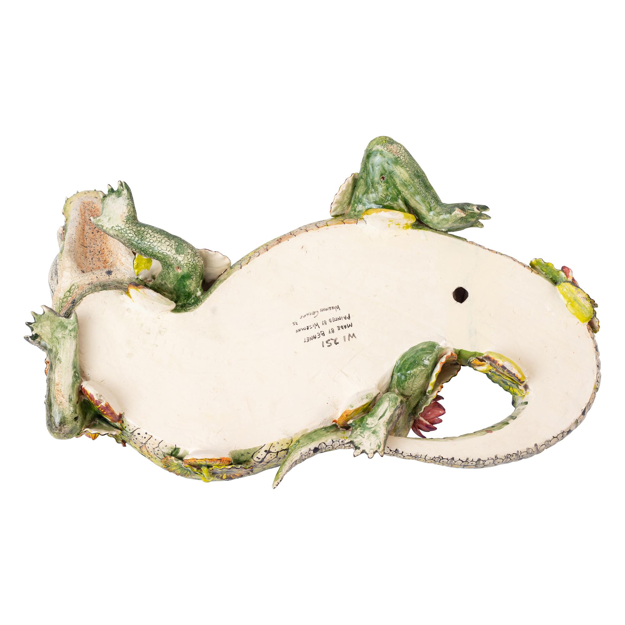 Crocodile River Guardian Schale, Hand Made in Südafrika (Südafrikanisch)