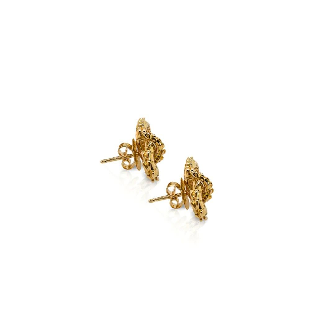 gold crocodile earrings