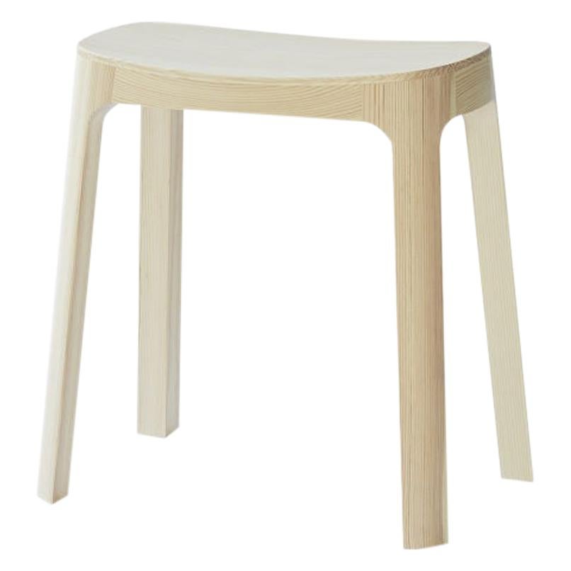 Crofton Stool with Natural Pine Wood Frame by Daniel Schofield For Sale