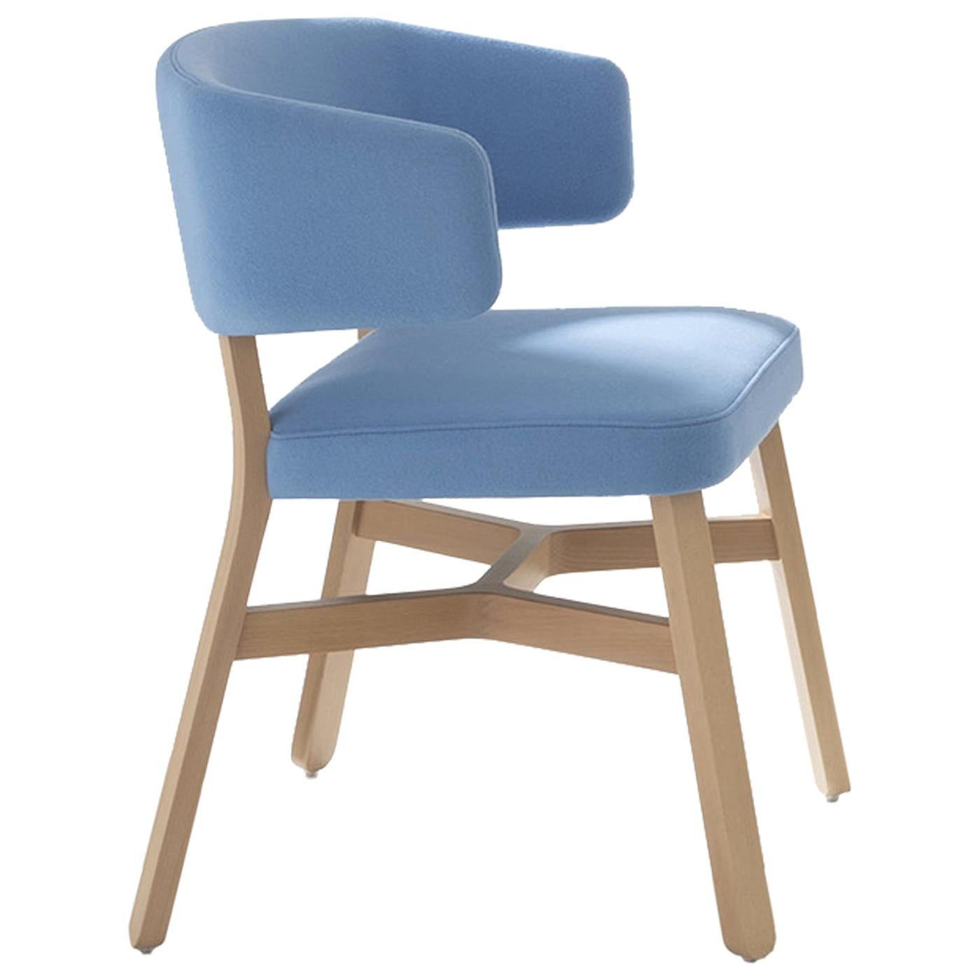 Croissant 571 Azure Chair by Emilio Nanni
