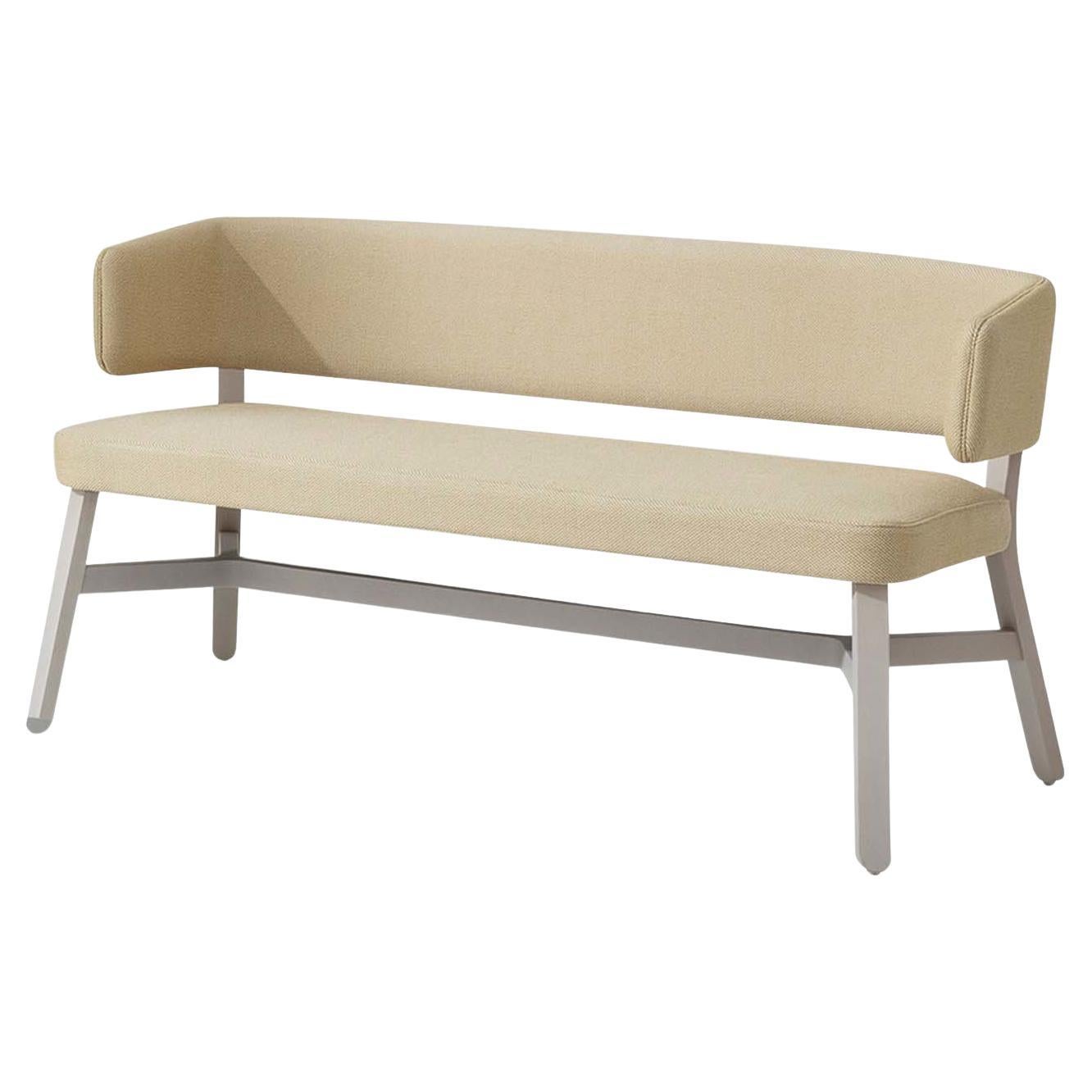 Croissant 573 Pale Yellow Sofa by Emilio Nanni For Sale