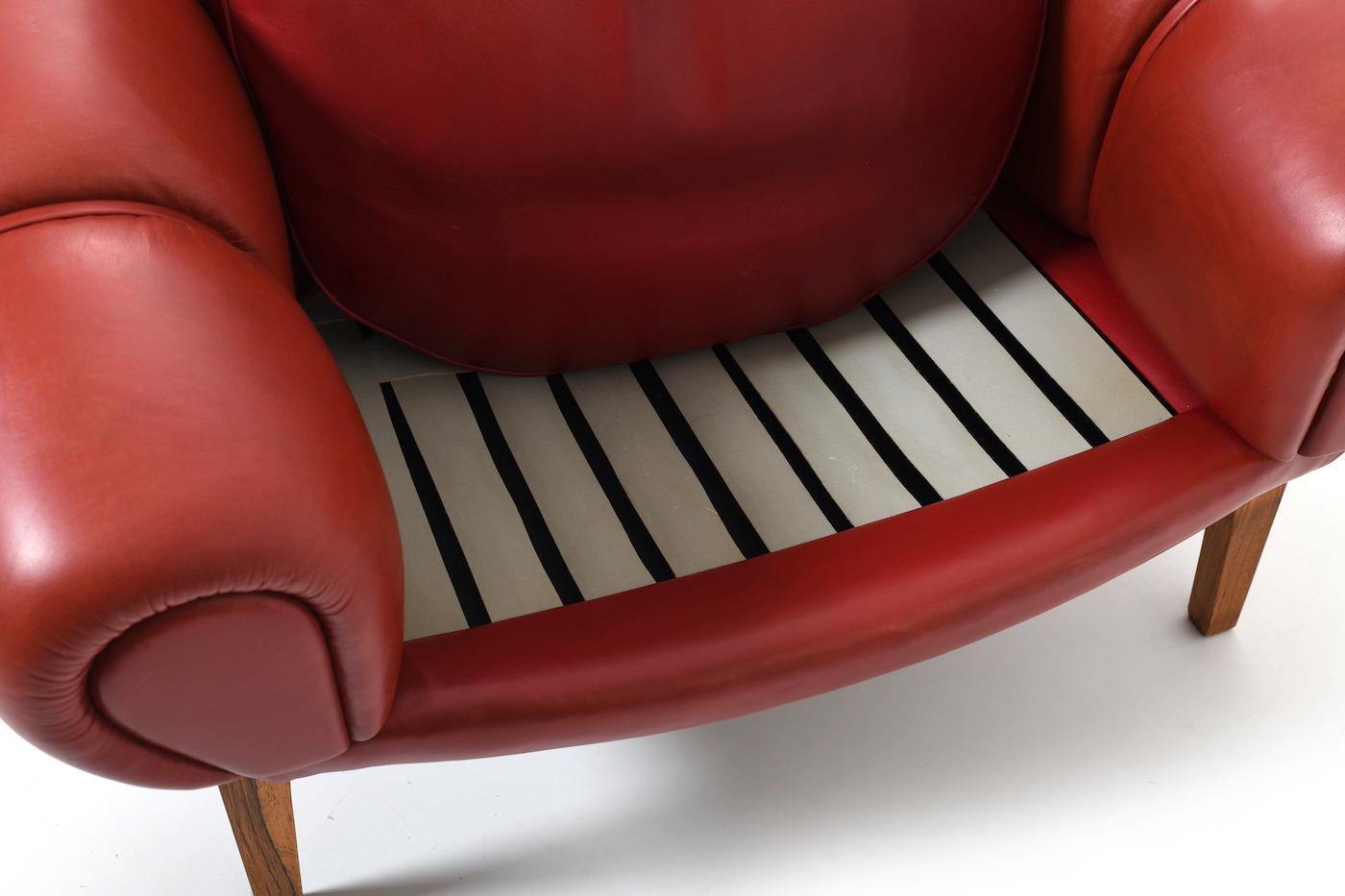 Croissant“ Easychair by Illum Wikkelsø for Holger Christiansen, 1950s For Sale 7