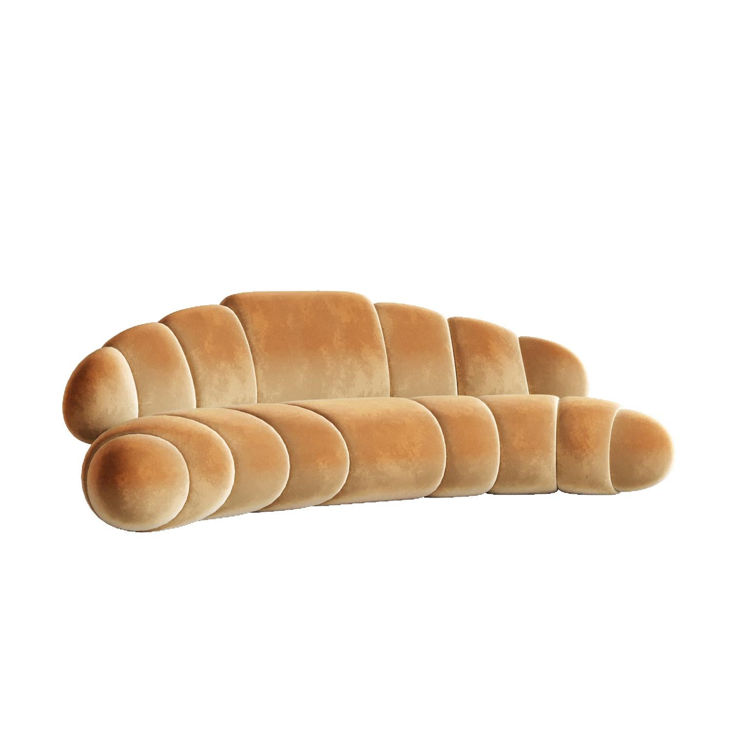 “Croissant” Sofa.

Of course, for the dessert we have all the most delicious and favorite pieces. Collection dedicated to the culture of food, love of food and the most popular dishes in the world. 

Materials: Wood, HR foam, polyester wadding,
