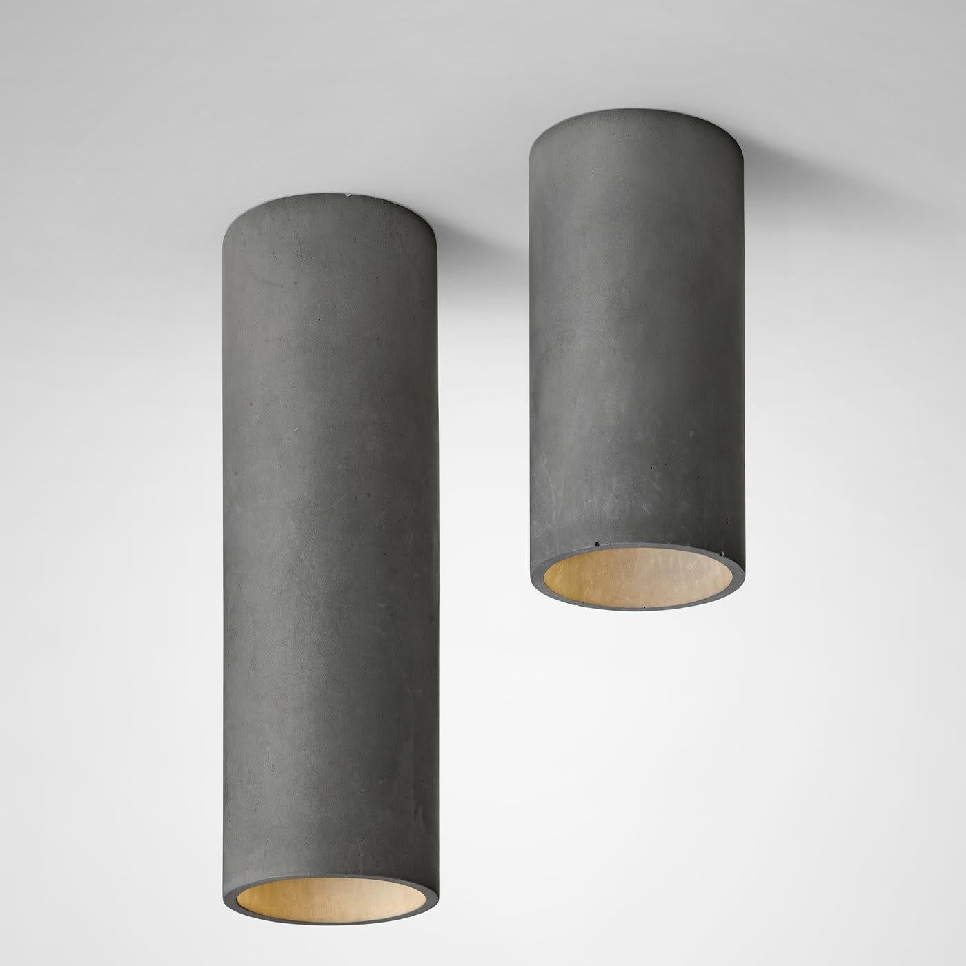 Cromia Large Dark-Gray  Ceiling Lamp Cemento en venta