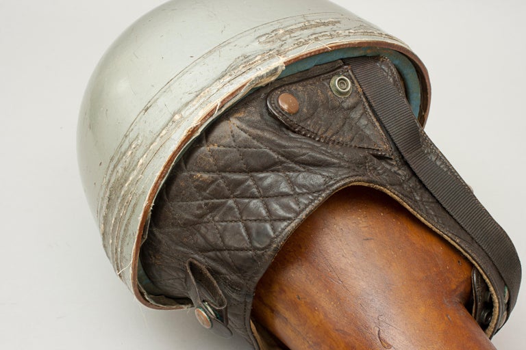 Cromwell Motorcycle Helmet, ACU Approved Pudding Basin Racing Helmet For Sale at 1stDibs