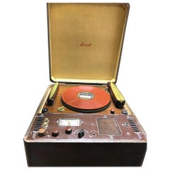 Cromwell Phonograph and Record Cutting Lathe circa 1938, Cosmetics Restored