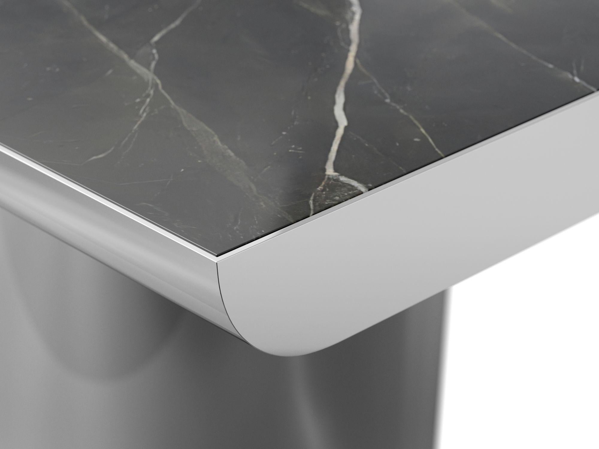 Acier inoxydable Table CRONO en vente