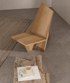 Crooked Contemporary Lounge Chair in Wood