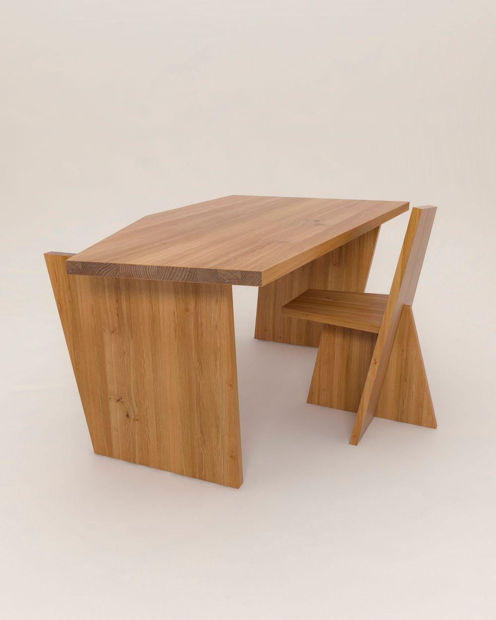 Crooked Desk by Nazara Lazaro In New Condition In Geneve, CH