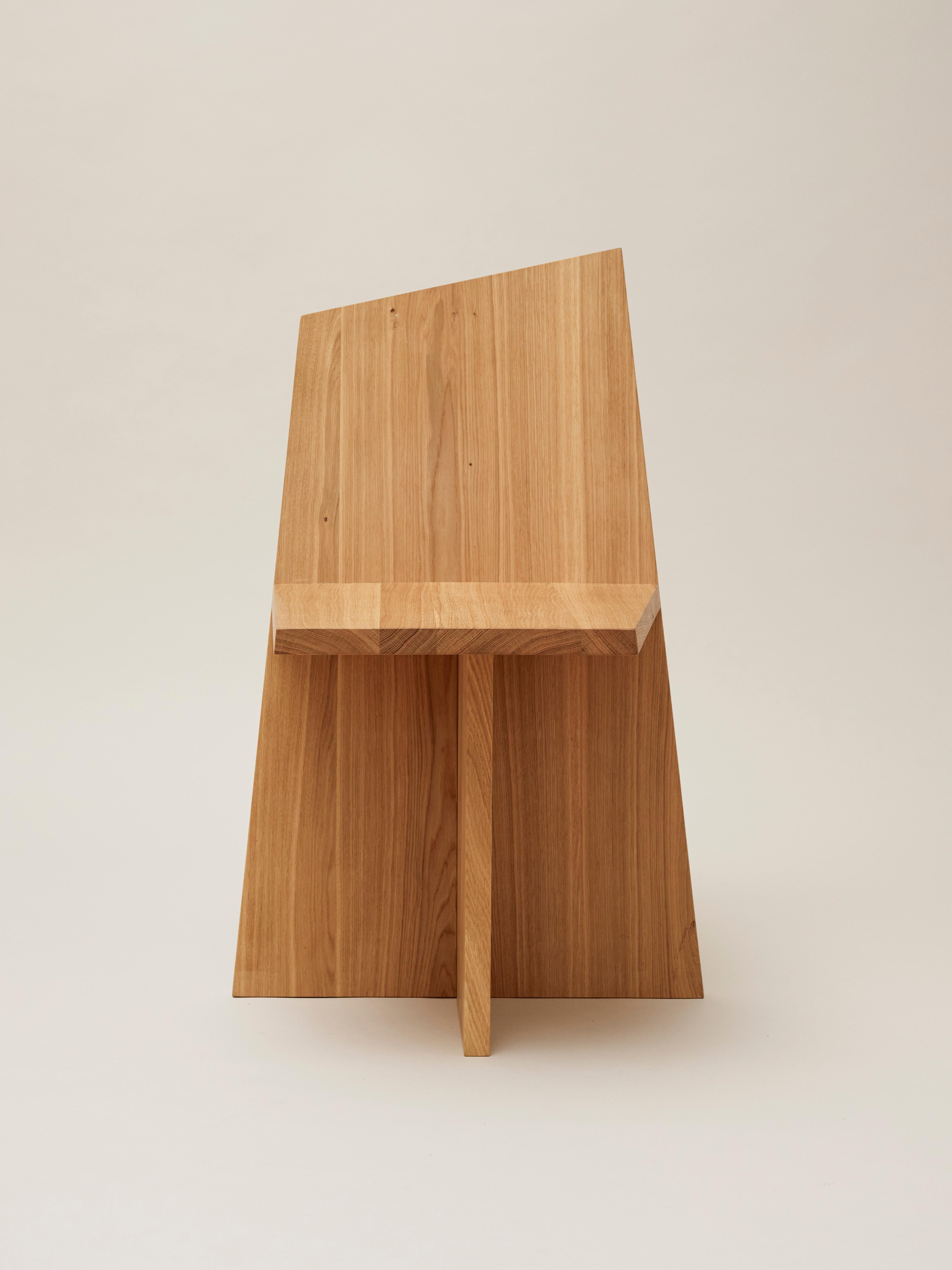 Modern Crooked Dining Chair by Nazara Lazaro For Sale