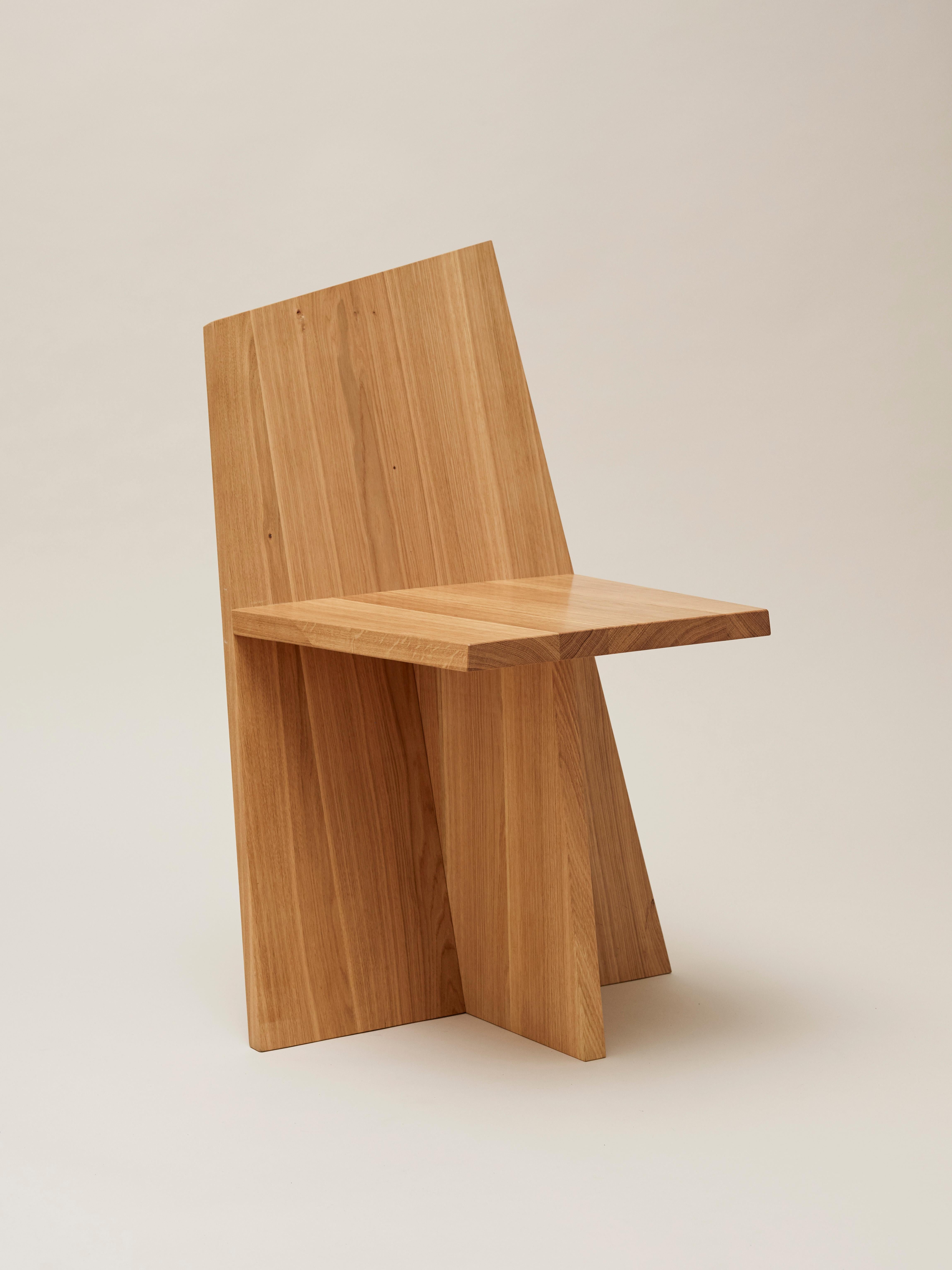 Modern Crooked Dining Chair by Nazara Lázaro For Sale