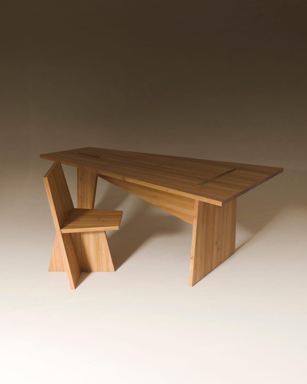 Contemporary Crooked Dining Table by Nazara Lazaro