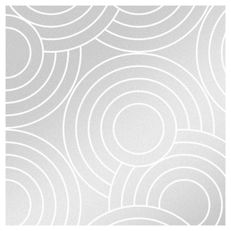 Crop Circles Designer Wallpaper in Glimmer 'Metallic Silver on White' For  Sale at 1stDibs | silver fiber crop, silver designer wallpaper, metallic  silver wallpaper designs