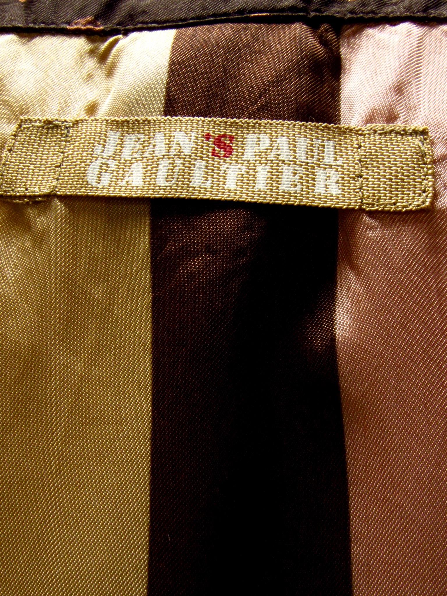 Cropped, Striped Jean Paul Gaultier Shrug Jacket 1
