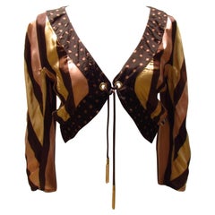 Cropped, Striped Jean Paul Gaultier Shrug Jacket