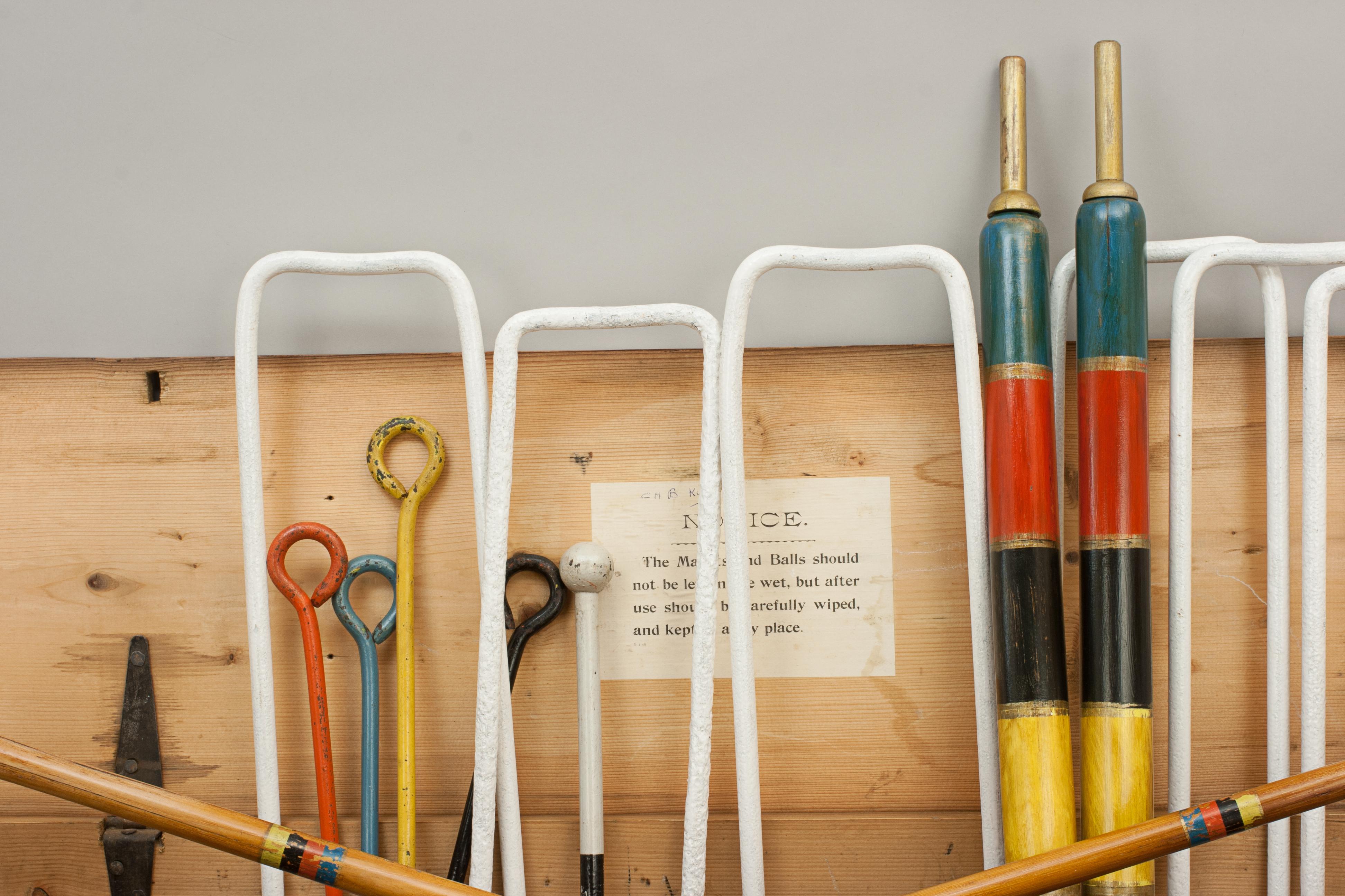 Ash Croquet Set by F.H Ayres