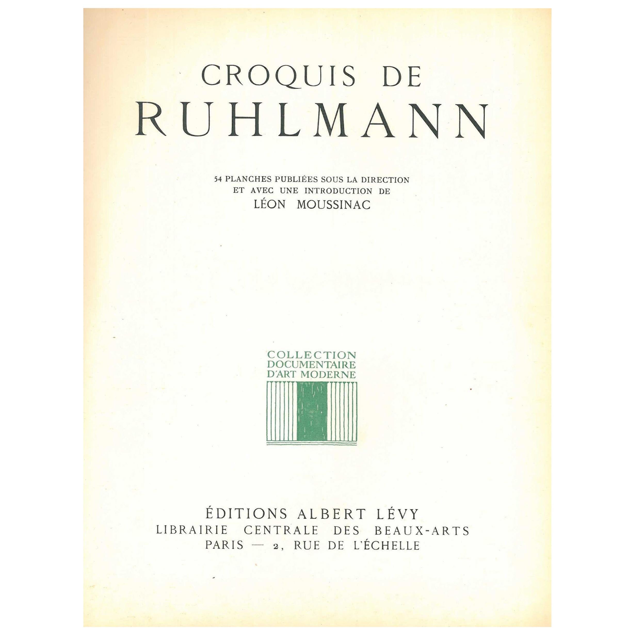 Croquis de Ruhlmann, Folder of Furniture Designs by Ruhlmann