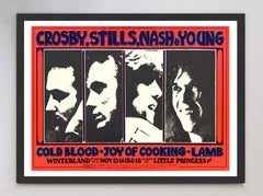 Crosby, Stills, Nash & Young - Cartel original de Winterland, obra de Randy Tuten, 1969