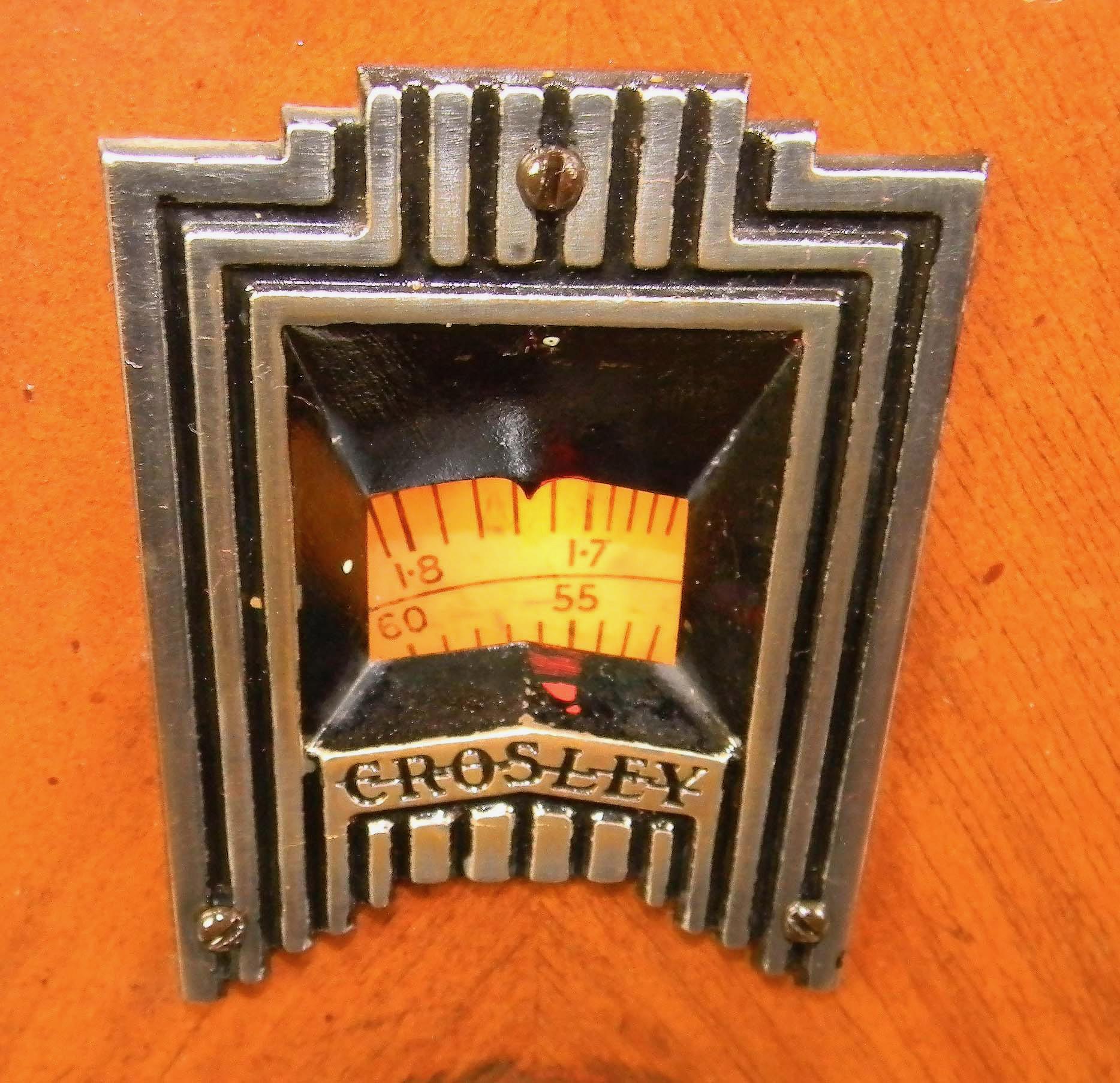 Américain Radio Crosley Art Déco 179 « Dual Four » antique Tombstone '1934' en vente