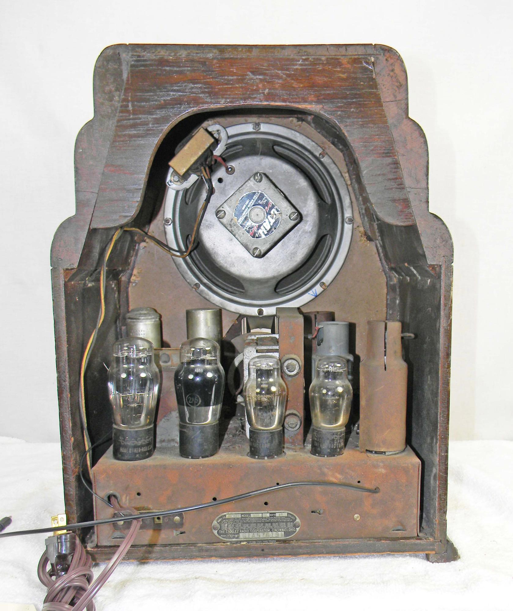 Radio Crosley Art Déco 179 « Dual Four » antique Tombstone '1934' Bon état - En vente à Oakland, CA