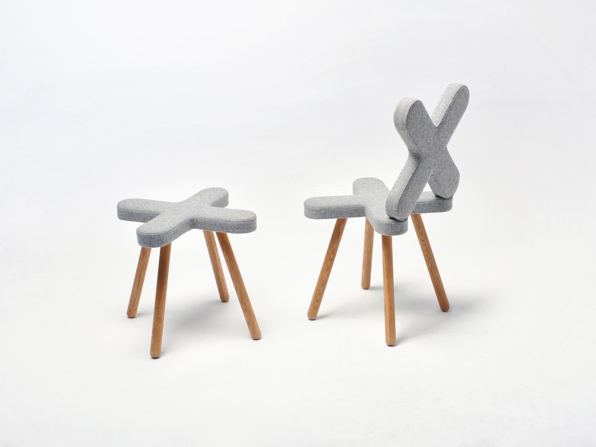 Minimaliste Chaise en croix  en vente