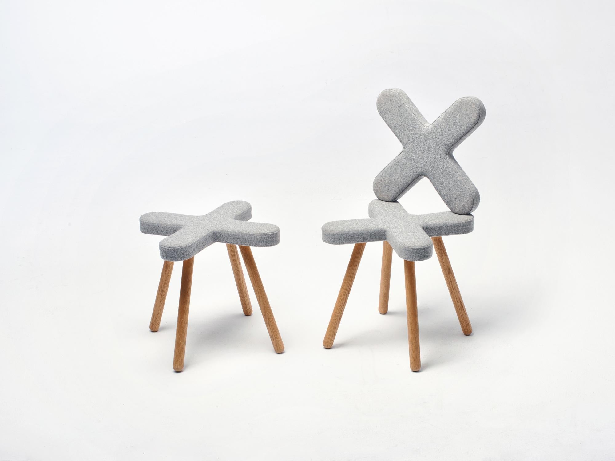 Minimalist Cross Chair  For Sale