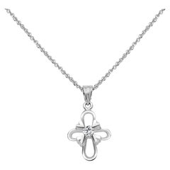 Cross Diamond Pendant with Chain