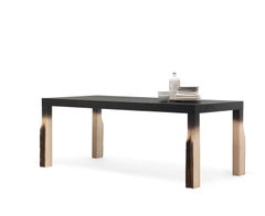 Table de salle à manger à motif croix teintée par Mogg