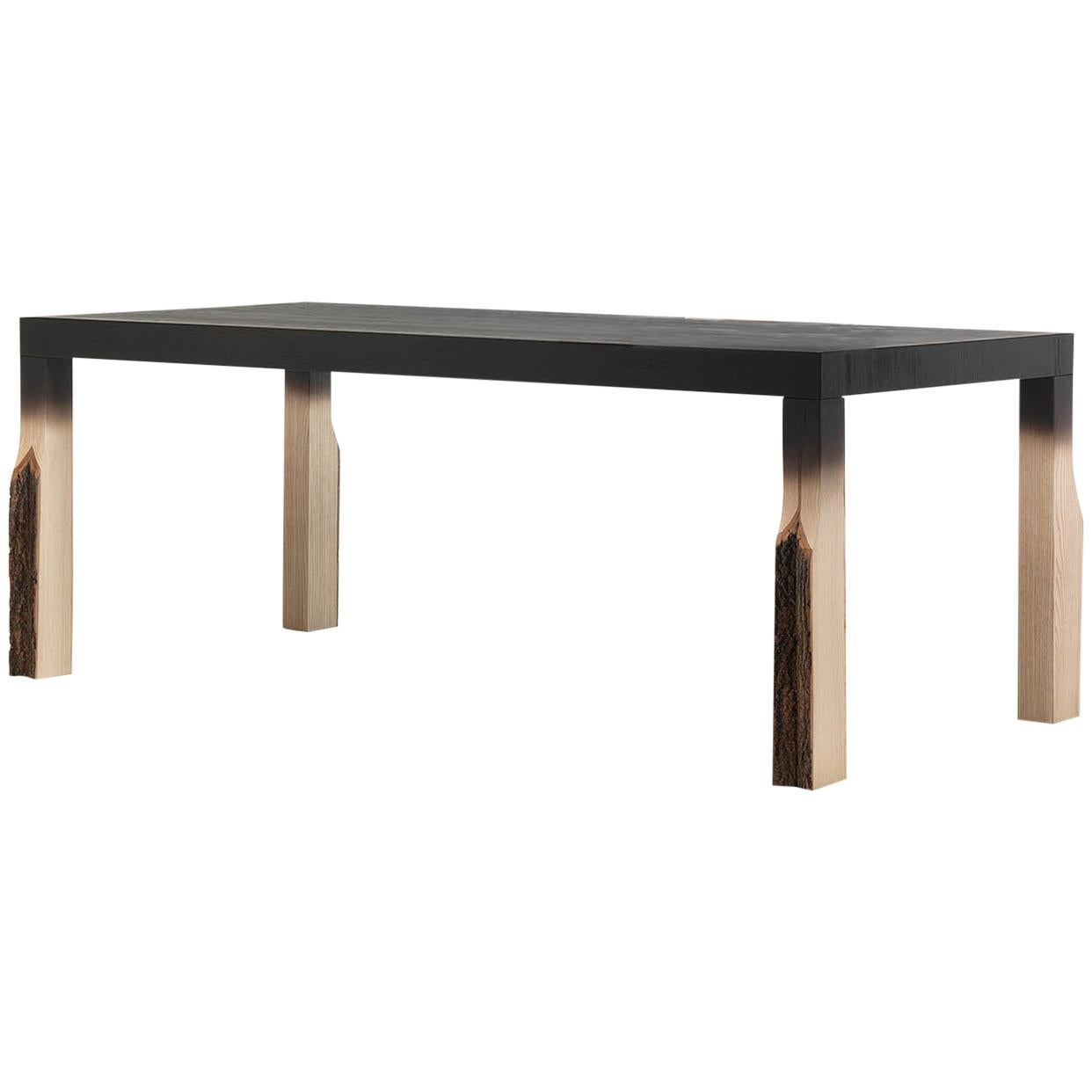 Cross Fade Dyed Dining Table by Mogg For Sale