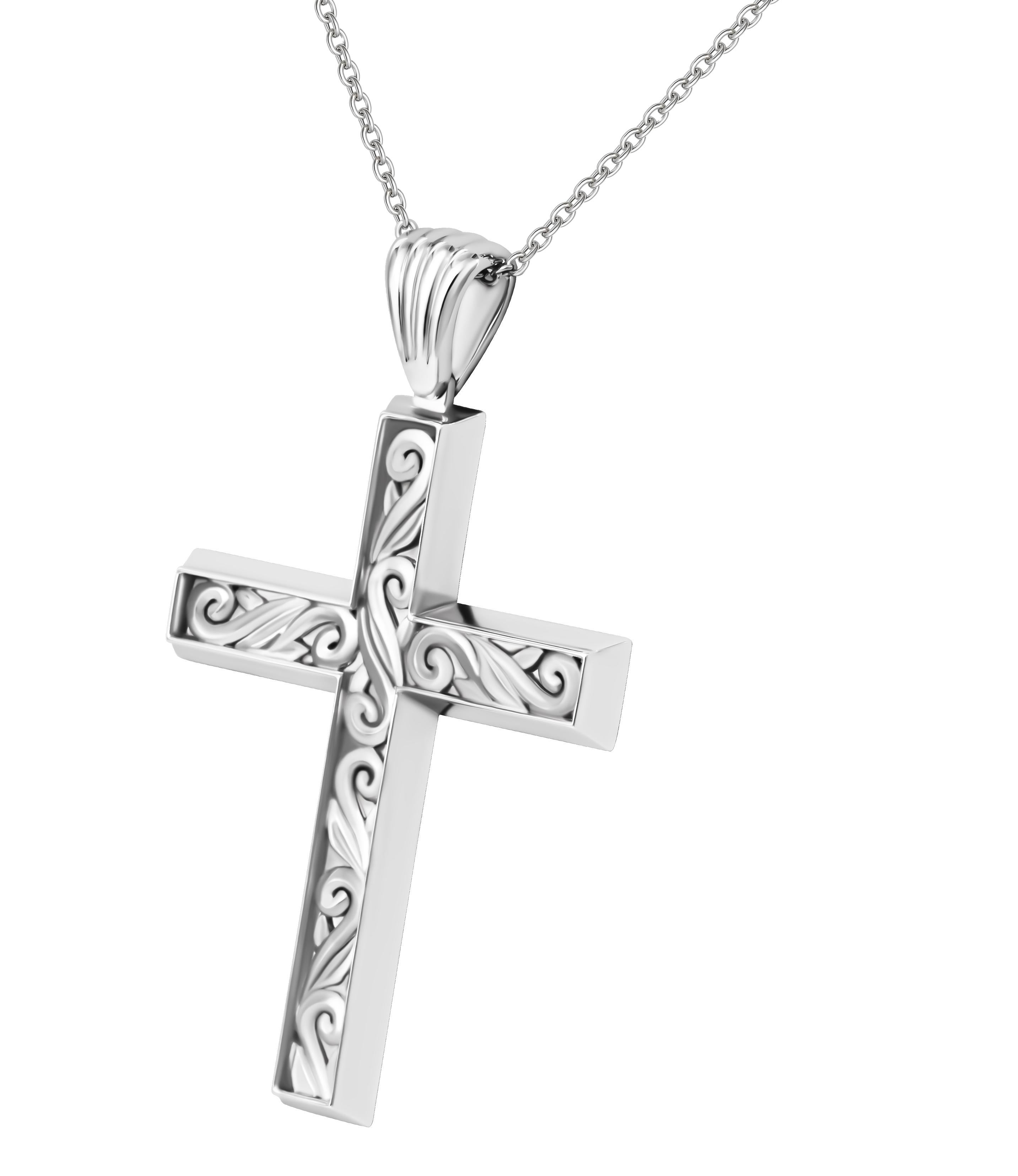 Croce in oro bianco 14K In condizioni Nuovo in vendita a New York, NY