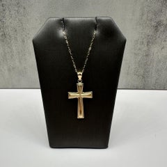Cross Necklace in 14kt Yellow Gold – 18in, New