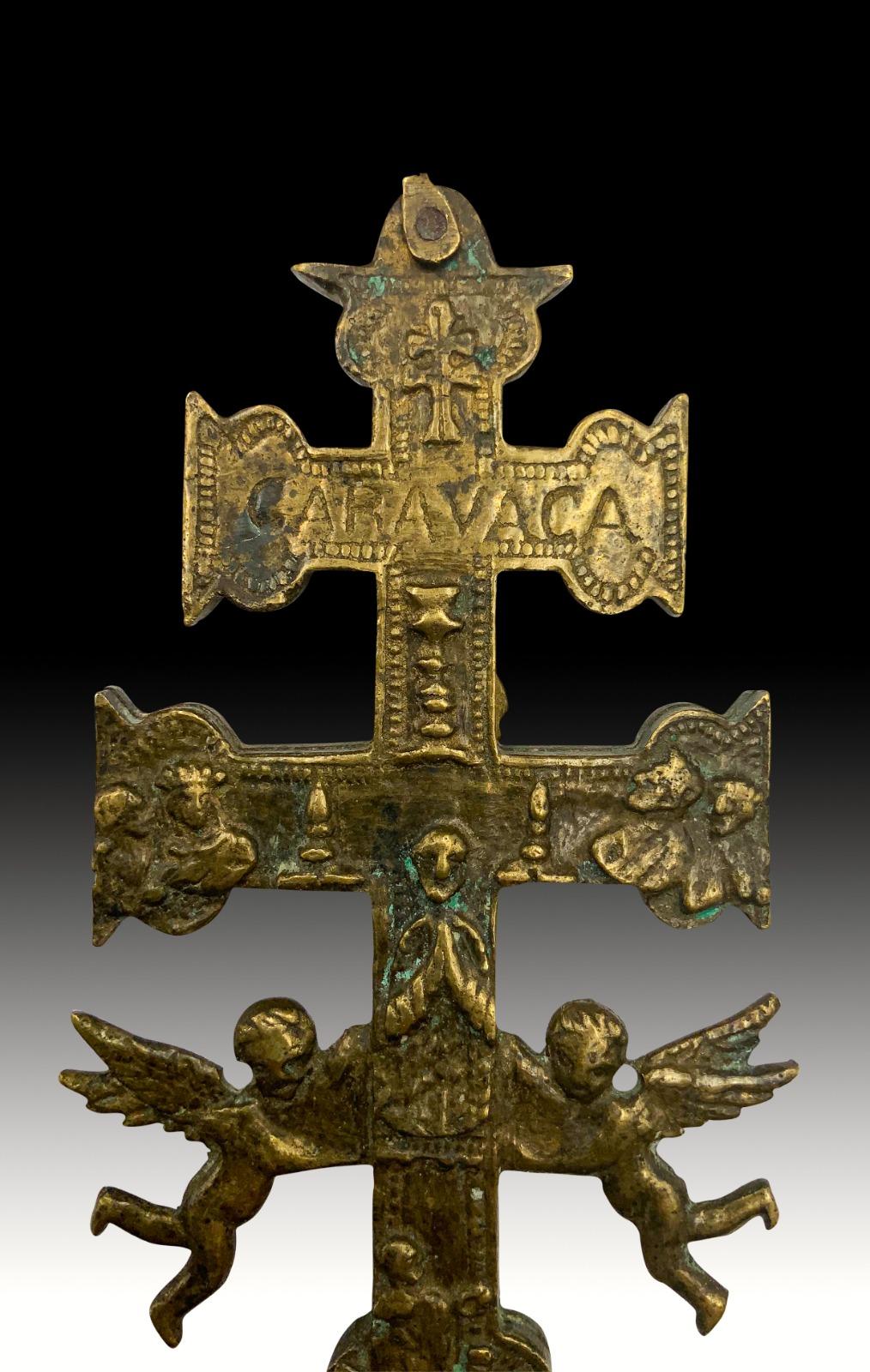 Croix de Caravaca 17ème siècle Bon état - En vente à Madrid, ES