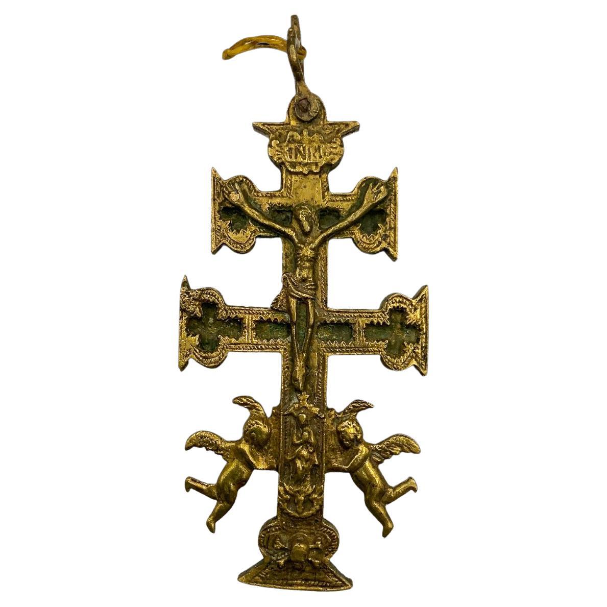 Cross of Caravaca 17th Century For Sale