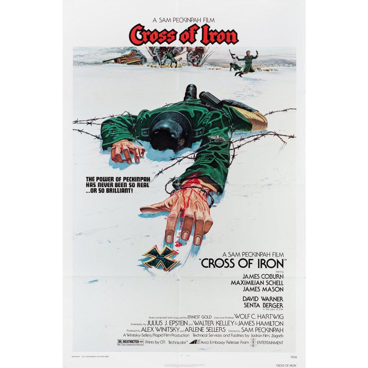 Cross of Iron 1977 U.S. One Sheet Film Poster In Good Condition In New York, NY