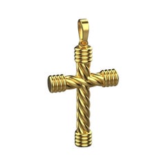 Cross Pendant, 18k Gold