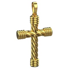Cross Pendant, 18k Gold