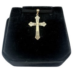 Cross Pendant in 14kt Yellow Gold – 1.2g, New Condition