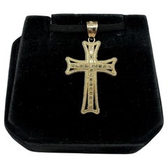 Cross Pendant in 14kt Yellow Gold – 2.3g, New Condition