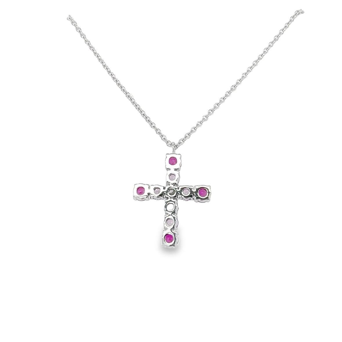 Contemporary Cross pendant necklace For Sale