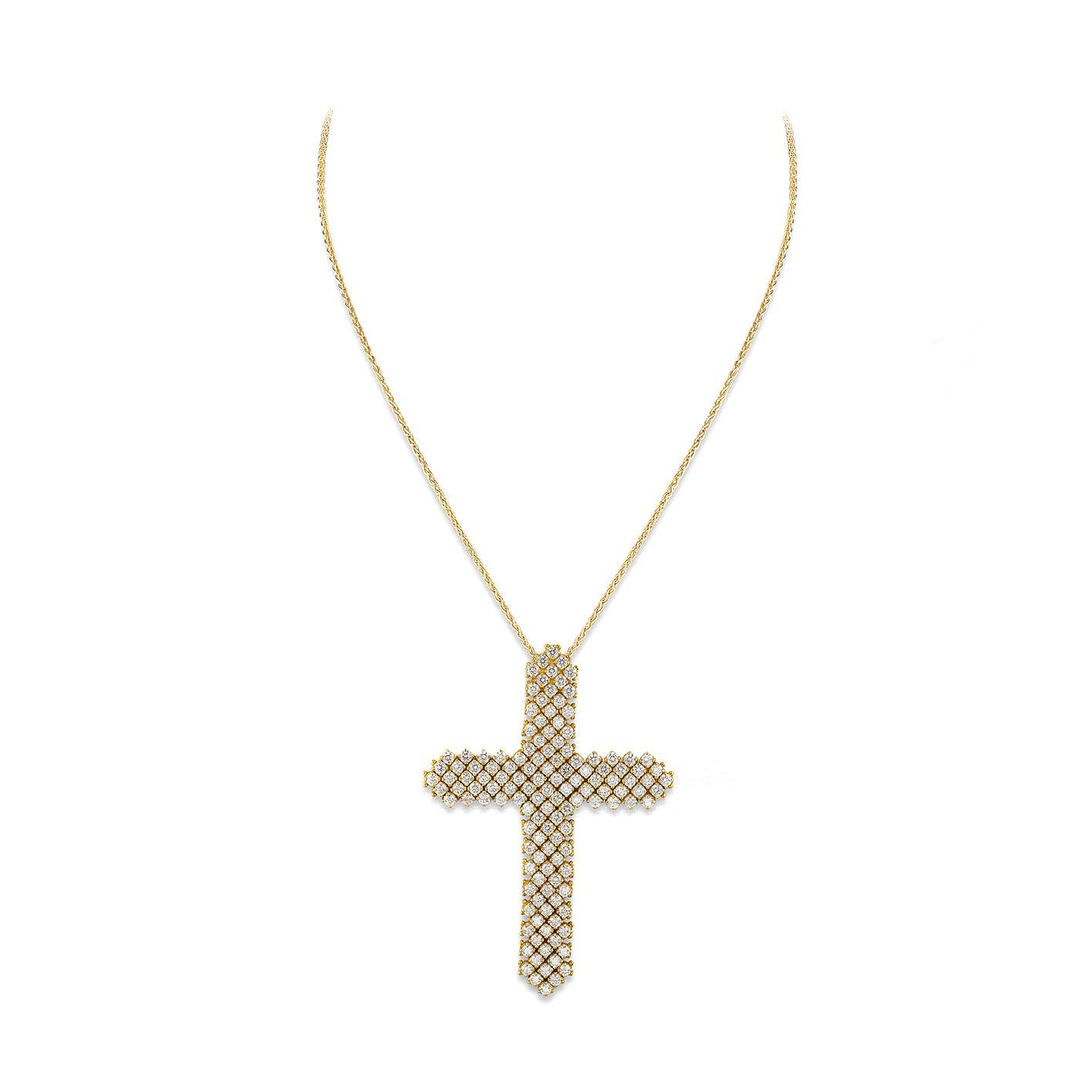 Contemporary Cross Pendant Necklace For Sale
