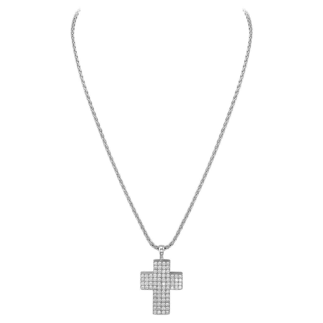 Kreuz-Anhänger-Halskette im Angebot