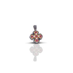 Cross Pendant with Rubies and Pearls, Dimitrios Exclusive C8