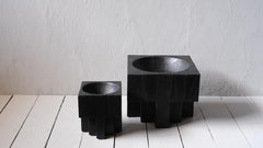 Set of 2 Cross Pots by Arno Declercq