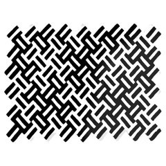 Cross Rug - 'Black&White' by Anatole Royer for La Chance