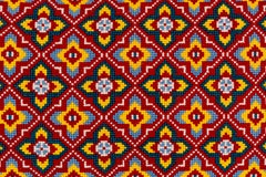 Art Deco inspired, Hand Embroidered Cross Stitch Pillow Cover 20''x20''