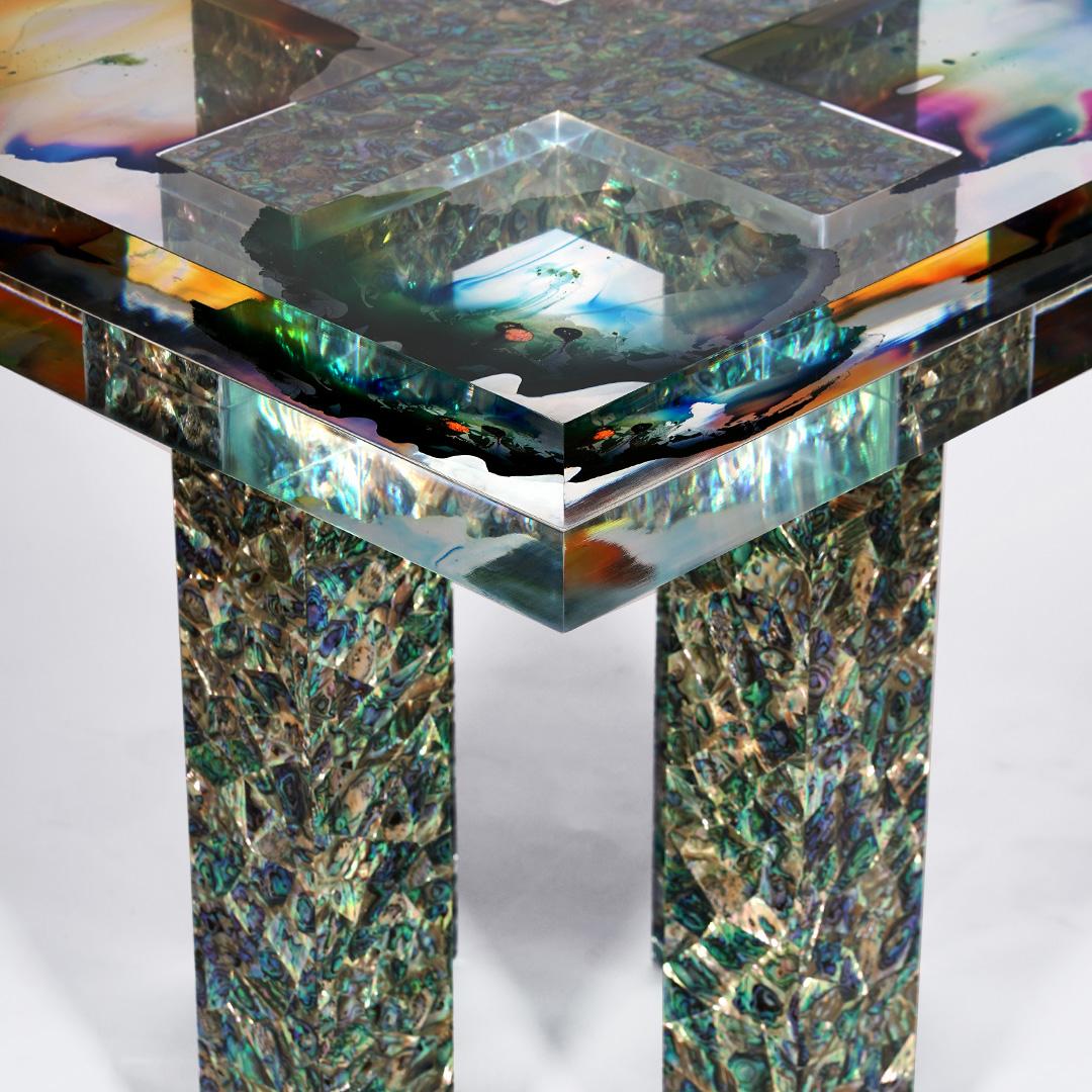 Post-Modern Cross The Sea 1 Side Table by Jean Pascal Levy-Trumet For Sale