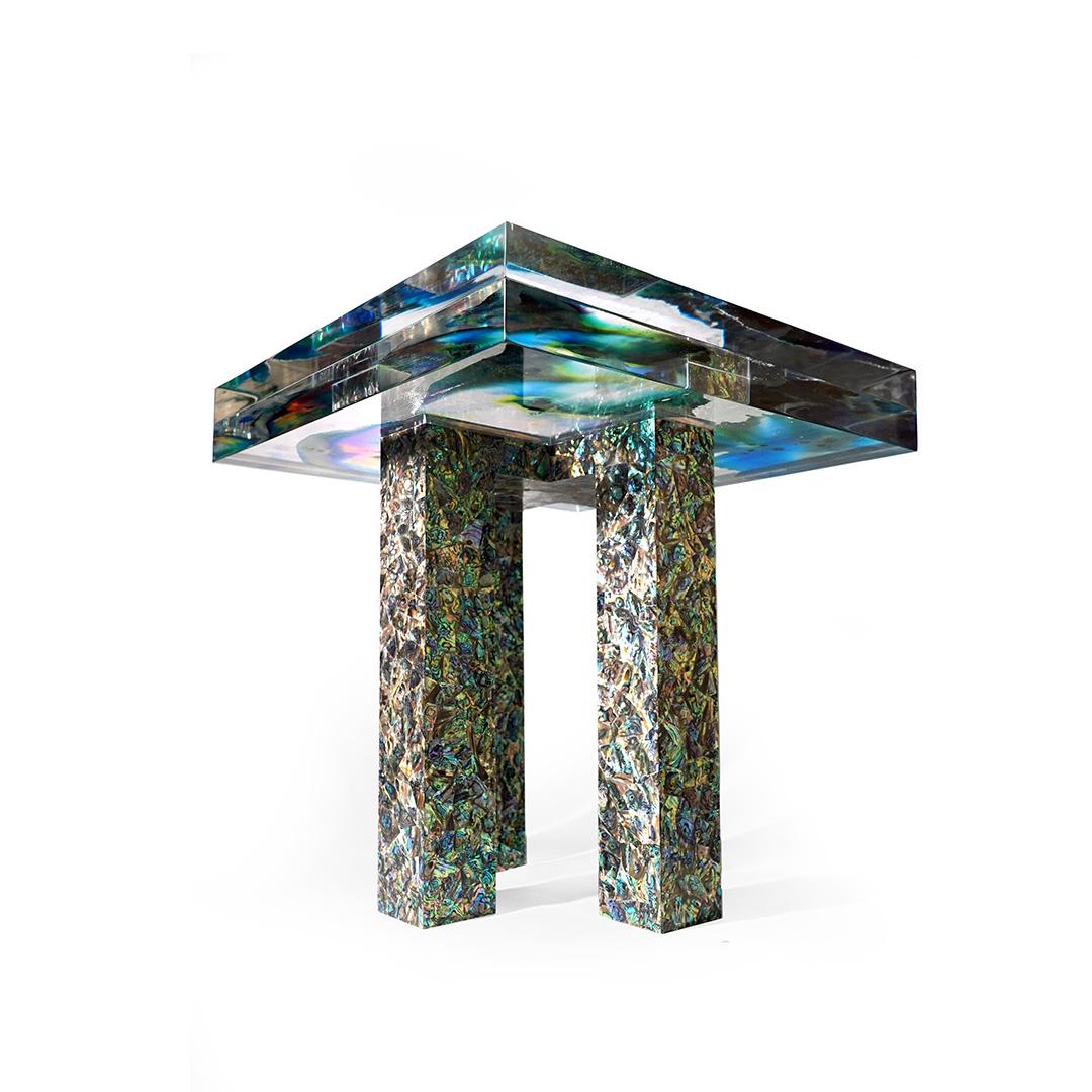 Contemporary Cross The Sea 1 Side Table by Jean Pascal Levy-Trumet For Sale