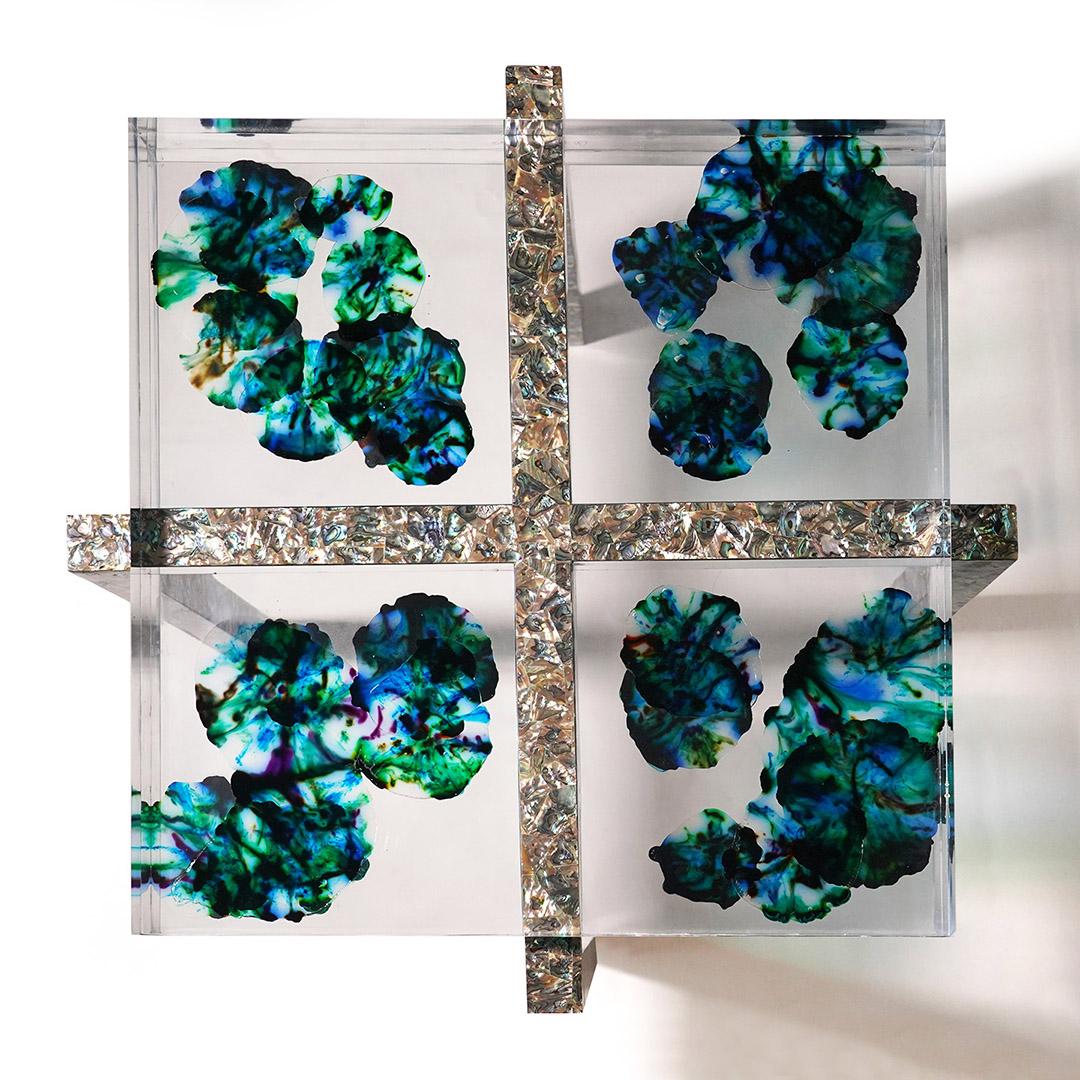 Post-Modern Cross The Sea 2 Side Table by Jean Pascal Levy-Trumet For Sale